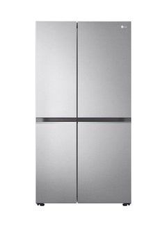Buy Side By Side Refrigerator 18.5Cu.ft, Freezer 9.7Cu.ft, Smart Inverter LS32CBBSIV Platinum Silver in Saudi Arabia