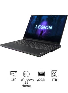 Buy Legion Pro 5 Laptop With 16-Inch Display, Core i7-13700HX Processor/32GB RAM/1TB SSD/8GB NVIDIA GeForce RTX 4070 Graphics Card/Windows 11 English/Arabic Onyx Grey in UAE