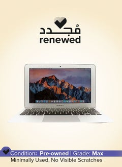 اشتري تم تجديده - Macbook Air A1465 بشاشة عالية الدقة مقاس 11 بوصة ومعالج Intel Core i5/الجيل الثالث/ذاكرة وصول عشوائي سعة 4 جيجابايت/محرك أقراص SSD سعة 128 جيجابايت/نظام تشغيل Mac في الامارات