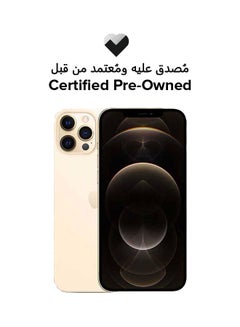 Buy Certified Pre Owned - iPhone 12 Pro Max With Facetime 256GB Gold 5G in UAE