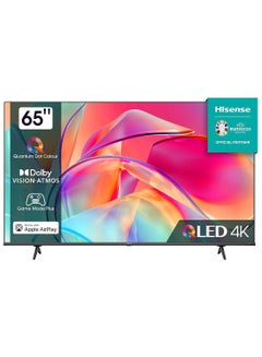 اشتري QLED U6 4K Smart TV 65 Inch E7K Series With Quantum Dot Colour, VIDAA Voice, Dolby Vision, Bluetooth And WiFi 2023 New Model 65E7K Black في الامارات
