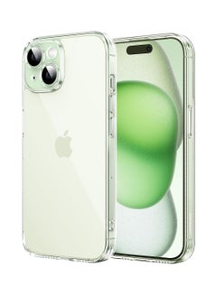 Buy iPhone 15 Case Clear 6.1 inch【Anti-Yellowing】【 Mil-Grade Anti-Drop】iPhone 15 Cover Transparent, Slim Thin Crystal iPhone 15 Case, Full Coverage Lens Protection, Shockproof Anti-Scratch Clear in Saudi Arabia