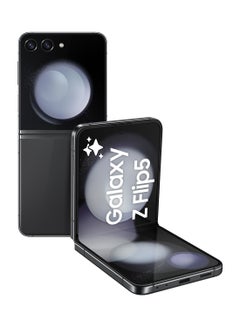 Buy Galaxy Z Flip 5 Dual SIM Graphite/Grey 8GB RAM 512GB 5G - Middle East Version in Saudi Arabia