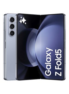 اشتري هاتف Galaxy Z Fold 5 ثنائي الشريحة باللون الأزرق الجليدي وذاكرة الوصول العشوائي (RAM) سعة 12 جيجابايت وذاكرة تخزين داخلية 256 جيجابايت يدعم تقنية 5G - إصدار الشرق الأوسط في الامارات