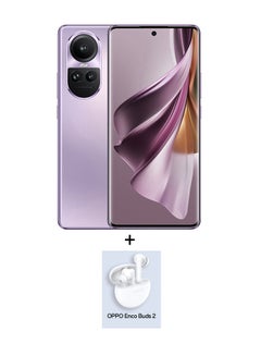 Buy Reno 10 Pro 5G Dual SIM Glossy Purple 12GB RAM 256GB  with Gifts - Middle East Version in UAE