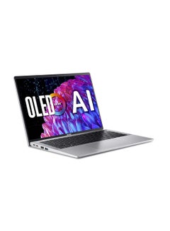 اشتري Swift Go SFG14 Ultra-Thin Notebook With 14-Inch Display, Core i7-1355U Processor/16GB LPDDR5 RAM/1TB SSD Storage/Intel Iris XE Graphics/Windows 11 Home English/Arabic Pure Silver في الامارات