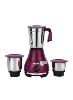 اشتري Grinder With Powerful Copper Motor And Stainless Steel Jars 1.2 L 650 W GSB44087 Purple/Silver في السعودية