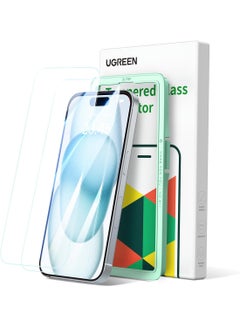 Buy iPhone 15 Plus Screen Protector 6.7 Inch HD Clear Easy Installation Frame Military-Grade Protection Scratch Resistant, Anti-Fingerprint, Bubble Free, 9H Tempered Glass Film For iPhone 15 Plus -2P Clear in Saudi Arabia