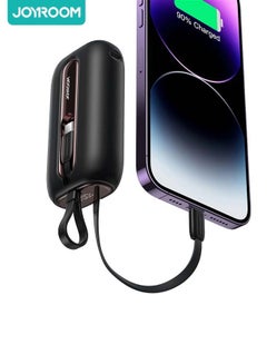 Buy 10000 mAh JR-L012 22.5W Dual-Wire Fast Charging Portable Mini Power Bank With Type-C And Lightning Output Cable Black in Egypt