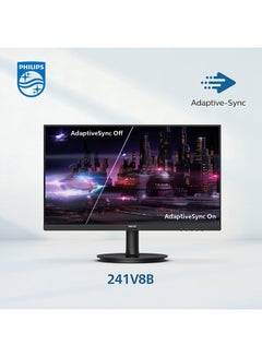 Buy 24 inch IPS Full HD 100 Hz Monitor,  Anti-Glare, 3H, 1300:1, Mega Infinity DCR, 241V8B Black in UAE