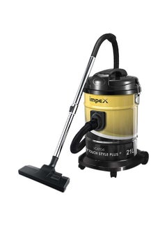 اشتري High Power|Low Noise|Telescopic Tube|Strong Metal Body |Dust Full Indication 21.0 L 2200.0 W Impex Vacuum Cleaner (VC 4704) Black And gold في السعودية