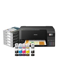 Buy EcoTank L3550 Home Ink Tank Printer, High-speed A4 colour 3-in-1 printer with Wi-Fi Direct, Photo Printer, with Smart App connectivity,Black + FREE Business Paper box Black in UAE