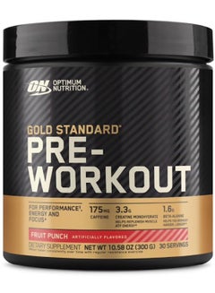 Buy Gold Standard Pre-Workout Fruit Punch 300G 30 Servings in UAE