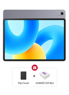 Buy MatePad 11.5 Inch Space Gray 6GB RAM 128GB Wifi With Tablet Flip Cover And Huawei Gift Box - Middle East Version in UAE