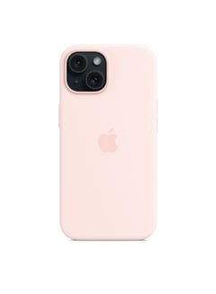 Buy iPhone 15 Plus Silicone Case with MagSafe - Light Pink in UAE