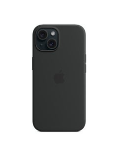 Buy iPhone 15 Plus Silicone Case with MagSafe - Black in UAE