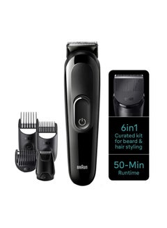 اشتري 6-In-1 Style Kit 3 Mgk3410 Beard, Hair With 50Min Runtime Black في مصر