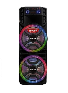 Buy Rechargeable Bluetooth Party Speakers 20000W PMPO TWS Stereo Channel NPRTY1260 Black in Saudi Arabia
