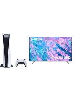 Buy PlayStation 5 Console (Disc Version) With Controller + 43-Inch Full HD Smart TV With Built In Receiver 43T5300 / UA43T5300AUXEG Black in UAE