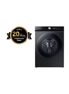 Buy Front Load Washer Dryer Combo With EcoBubble, AI Wash And Bespoke Design 18.5 kg WD18B6400KV/GU-R Black in UAE