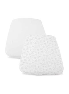 اشتري Crib Set 2 Fitted Sheets Compatible With Next2Me Forever, Bear في الامارات