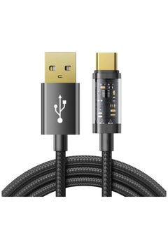 Buy Joyroom USB cable - USB Type C for charging / data transmission 3A 1.2m black (S-UC027A12) Black in Egypt