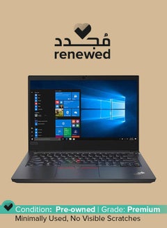 اشتري Renewed - ThinkPad E14 Laptop With 14-Inch FHD Display,Intel Core i3-10th Gen Processor/8GB DDR4 RAM/256GB SSD/Windows 10 Pro English Black في الامارات