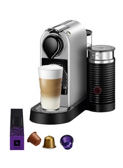 Buy CitiZ And Milk Coffee Machine 1 L 1710 W C123SI2 Silver in Saudi Arabia