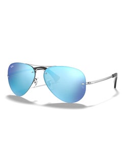 Buy Unisex UV Protection Aviator Shape Metal Sunglasses RB3449 004/55 59-14 - Lens Size: 59 Mm - Polished Gunmetal in UAE