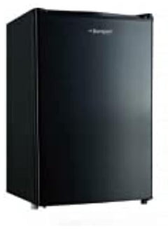 Buy Single Door Refrigerators Defrost Recessed Handle R600A Inside Condenser 78.0 L BR110N Black in UAE