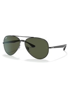 Buy Unisex UV Protection Aviator Shape Metal Sunglasses RB3675 002/31 58-14 - Lens Size: 58 Mm - Polished Black in UAE