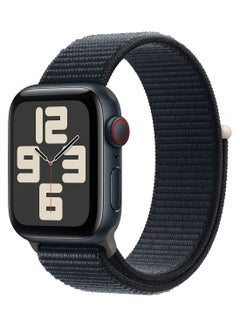 Buy Watch SE (2023) GPS + Cellular 40mm Midnight Aluminium Case With Midnight Sport Loop in UAE