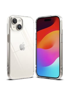 اشتري جراب Fusion متوافق مع iPhone 15 Plus، شفاف صلب ناعم مرن من مادة TPU، مقاوم للخدش، شكل طبيعي، غطاء خلفي في مصر