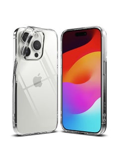 Buy Air Compatible With iPhone 15 Pro Case Transparent Lightweight Soft Flexible TPU Scratch Resistant Natural Form Back Cover Clear in Egypt