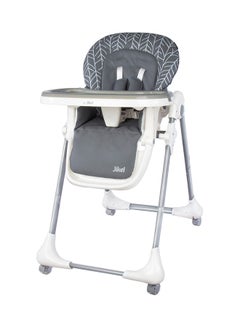 Buy Tron Highchair with Adjustable Height And Tray, Upto 3 Years  - Cool Grey in UAE