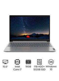 Buy Thinkbook 15 G2 Professional Laptop With Full HD Display, 11th Gen Core i7-1165G7 Processor/16B RAM/1TB HDD + 512GB SSD/Intel UHD Graphics With Microsoft office 2019/Windows 10/International Version English Black in UAE