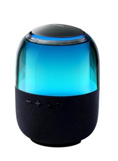 اشتري RGB Bluetooth Wireless Speaker Transparent Shell With Microphone And Light Black في السعودية