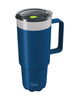 اشتري 10 mAh Stailess Steel 600ml Cup With Handle Blue في السعودية