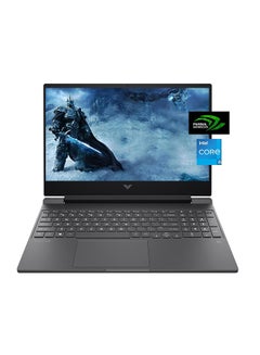 Buy Gaming Laptop Victus Gamer, 15.6'' FHD 144Hz, Intel 12th Core i5-12450H, 8GB RAM, 512GB SSD, NVIDIA GeForce GTX 1650, Backlit Keyboard, Windows 11, ROKC MP (15-fa0031dx) English/Arabic Black in Egypt