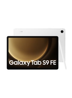 اشتري Galaxy Tab S9 FE باللون الفضي، وذاكرة الوصول العشوائي (RAM) سعة 6 جيجابايت، وذاكرة الوصول العشوائي (RAM) بسعة 128 جيجابايت، ويدعم تقنية 5G - إصدار الشرق الأوسط في السعودية