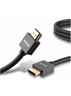 Buy Honeywell HDMI Cable v2.0 with Ethernet, 3D/4K@60Hz Ultra HD Resolution, 1 Mtr, 18 GBPS Transmission Speed, High-Speed, Compatible with all HDMI Devices Laptop Desktop TV Set-top Box Gaming Console Black in UAE