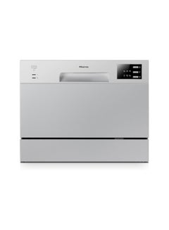 Buy 6 Place Settings Countertop Dishwasher 10 L H6DSS Silver in UAE