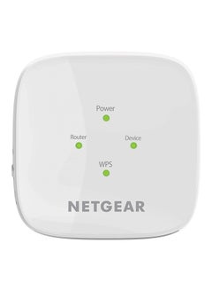 اشتري Netgear WiFi Range Extender EX6110 - Extend your Internet Wi-Fi up to 1200 sq ft & 20 Devices with AC1200 Dual Band Wireless Signal Repeater & Booster|Compact Wall Plug Design|Easy Set-Up White في الامارات