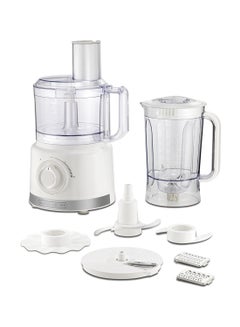 Buy Black and Decker Multifunction Food Processor 2 L 750 W FX760-B5 White in UAE