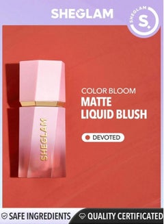 Buy Color Bloom Liquid Blush Matte Finish 52Ml Devoted in UAE