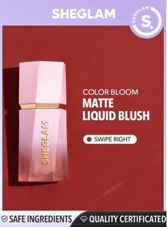 Buy Color Bloom Liquid Blush Matte Finish 52Ml Swipe Right in UAE
