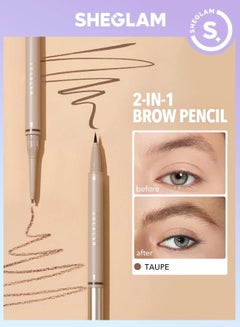 Buy Brows On Demand Waterproof 2In1 Eyebrow Pencil Taupe 005G 035Ml Brown in Egypt