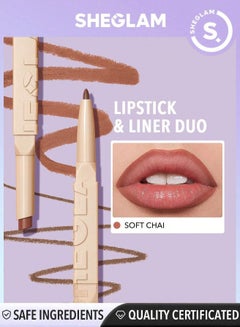 Buy 101 Glam Lipstick Liner Duo Soft Chai in UAE
