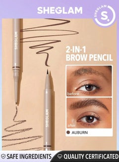 اشتري Brows On Demand 2-In-1 Brow Pencil - 0.5G/ 0.35Ml Auburn في مصر