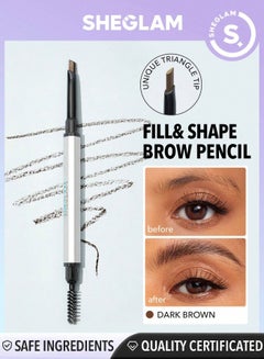 Buy Feathery Angled Brow Pencil 02G Dark Brown in Egypt